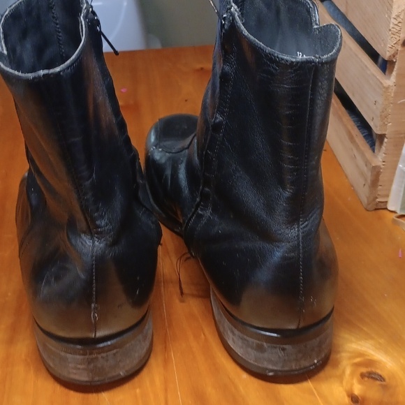 Florsheim black leather ankle boots size 12 - Picture 4 of 12